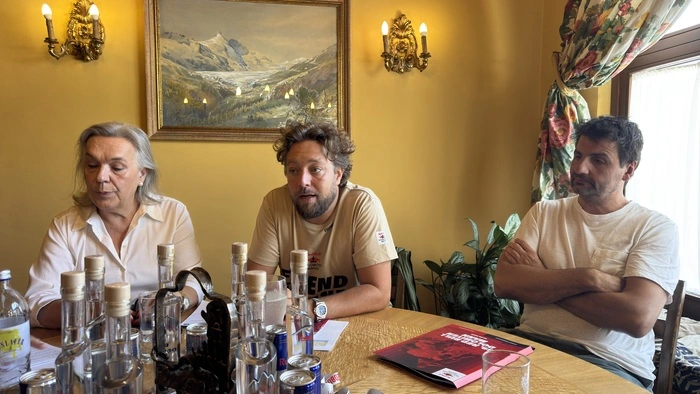 Bei der Pressekonferenz in Lienz: Sandra Grissmann, Niki Grissman und Thomas Zimmermann