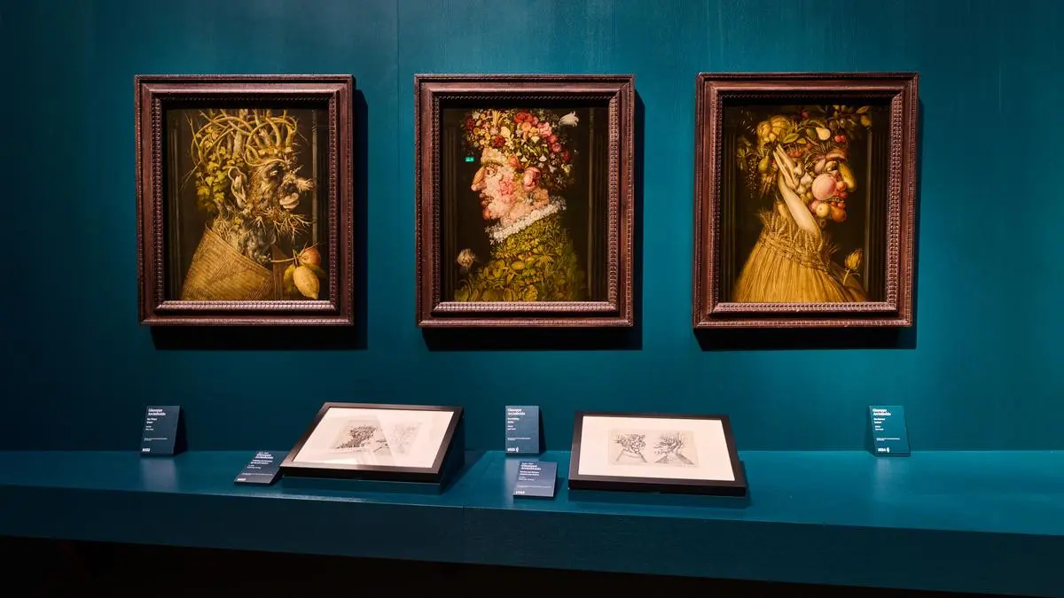 Giuseppe Arcimboldo (1526–1593): Der Winter, Der Frühling, Der Sommer 