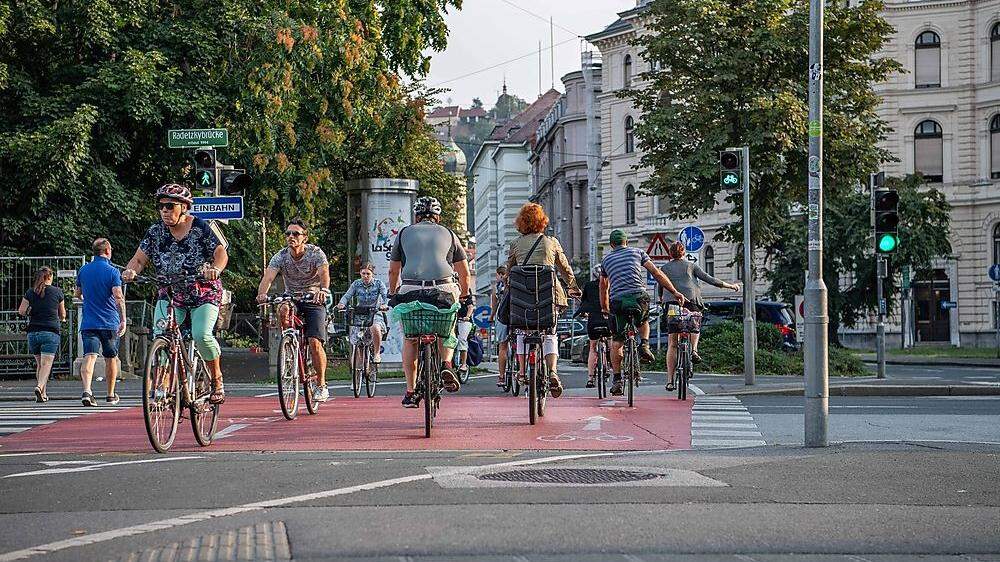 Radfahrer in Graz