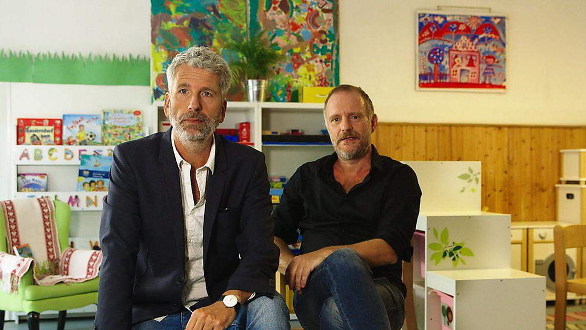 Dirk Stermann und Christoph Grissemann im Kindergarten: Rollenklischees entstehen früh im Kopf