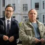 Kommissar Frank Thiel (Axel Prahl) und Rechtsmediziner Karl-Friedrich Boerne (Jan Josef Liefers)