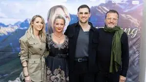 Am roten Teppich: Naschenweng, Pichler, Seebacher und Muliar 