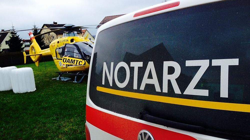 Hubschrauber flog Baby ins Krankenhau