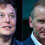 Elon Musk (50) und Herbert Diess (62)