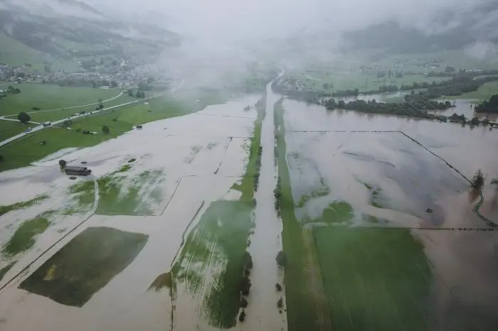Auch in Zell am See sind viele Bereiche überflutet