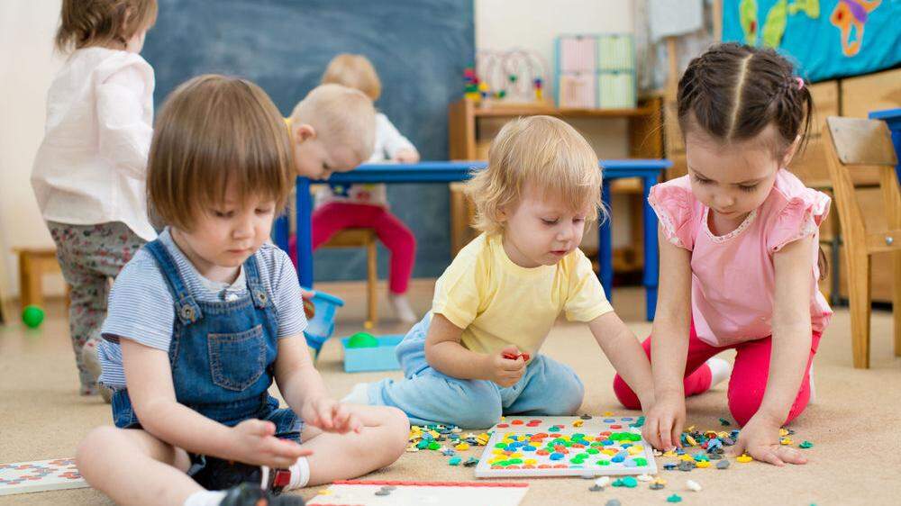 Kinder in Kindergarten und Krippe: Die Elementarpädagogik ist in der Steiermark in Zuständigkeit des Landes