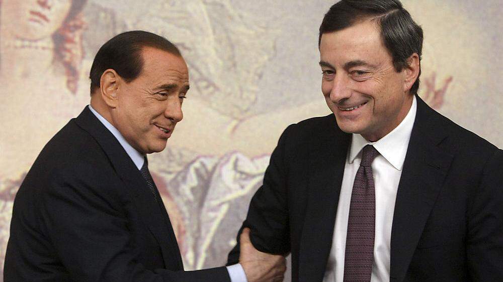 Berlusconi und Draghi: Konkurrenten in der Wahl um die Präsidentschaft?