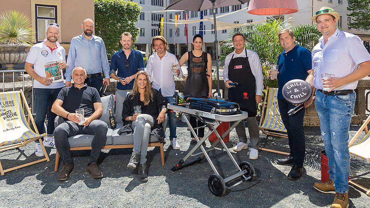 Die Kooperationspartner Stadt Villach, Lagerhaus, Kärntenfleisch, Kleine Zeitung und Yulia Haybäck freuen sich auf die &quot;BBQ Challenge&quot;