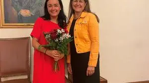 Die neue Bezirksvorsteherin von Wetzelsdorf, Belinda Walkner, mit SPÖ Graz-Vorsitzender Doris Kampus