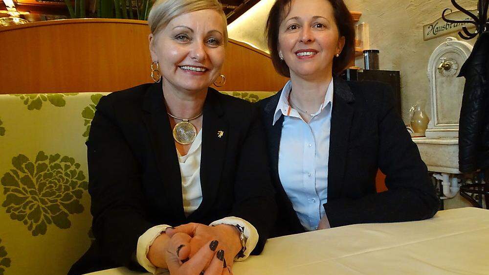 Johanna Steinbauer und Karin Ronijak von „Starke Frauen“