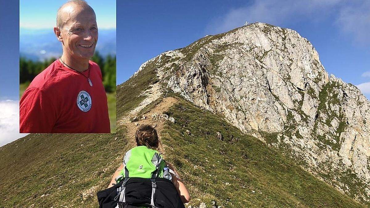 Martin Polz von der  Bergrettung Leoben: Wanderer sollten heuer auch am Berg auf Abstand gehen und aufs Teilen der Brettljause verzichten