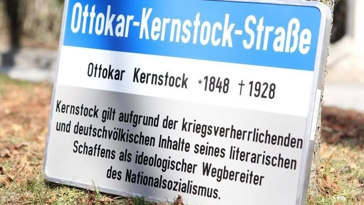 Unter anderem die Ottokar-Kernstock-Straße bekommt eine Infotafel