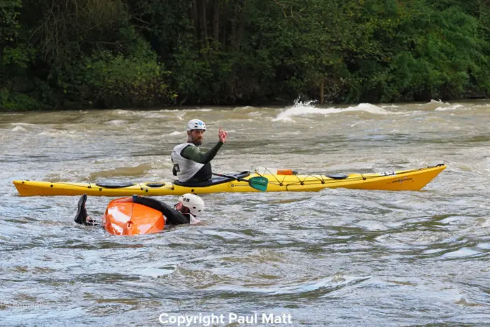 Unterwegs sind die Teilnehmer bei der „Mur Challenge“ mit unterschiedlichen Wassersportgeräten.
