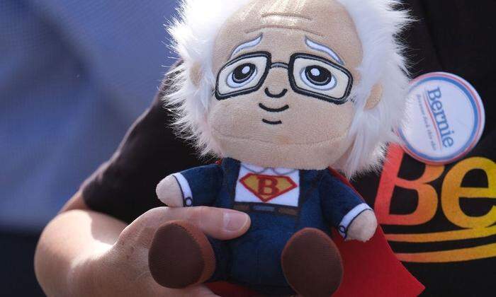 Wahlkampfgeschenk: die Bernie-Sanders-Puppe
