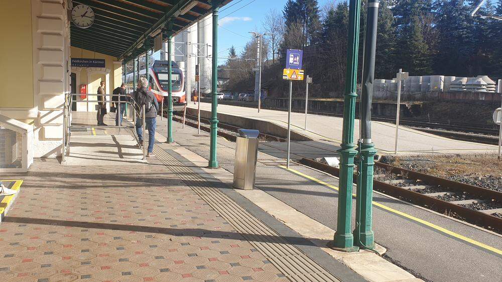 Am Bahnhof Feldkirchen sind künftig Schnellzug-Halte geplant