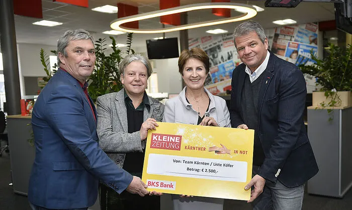 Hartmut Prasch, Susanne Koschier, Antonia Gössinger und Gerhard Köfer