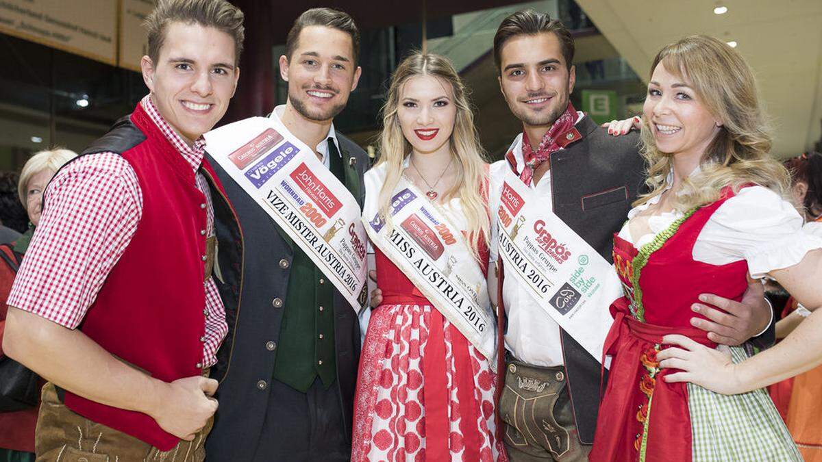 Wer will die Nachfolge von Mister Austria Philipp Rafetseder (rechts, mit Knefz, Sixt, Stankovic und Sammer-Koschak) antreten?