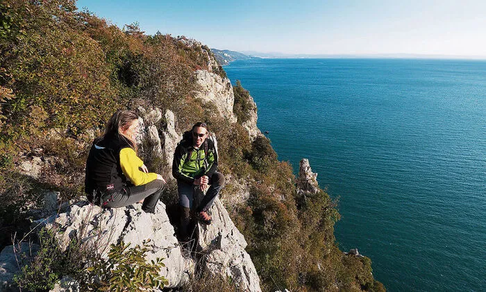 Wandern entlang der Küste