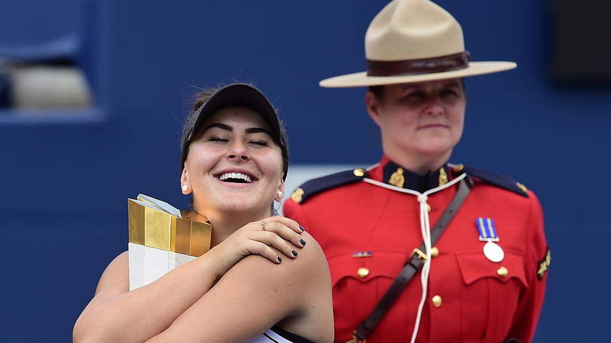 Eine glückliche Bianca Andreescu