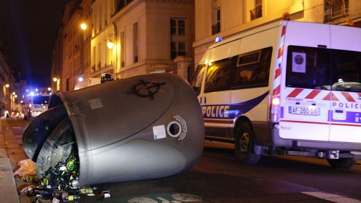 Ausschreitungen bei Demonstration in Paris