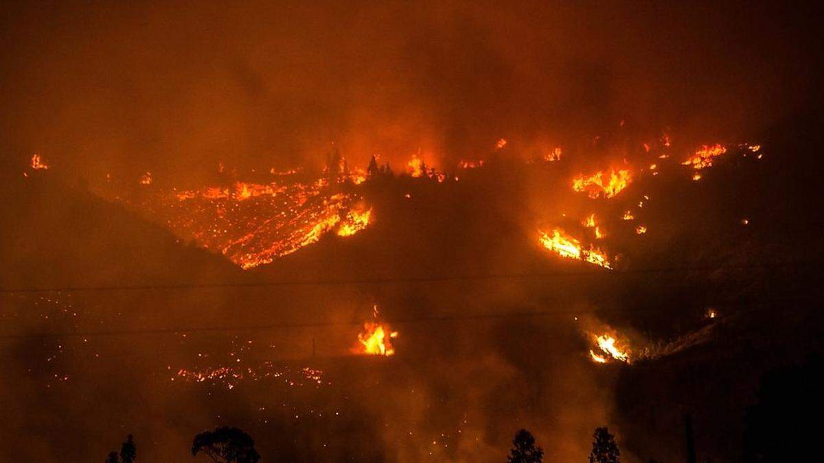 Einer der Brände in Chile