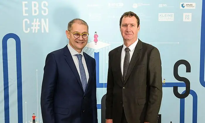 Robert Gfrerer und Kelag- Vorstand Reinhard Draxler