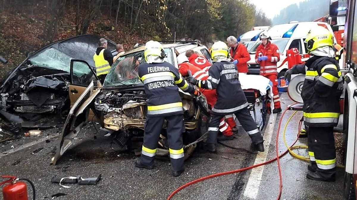 Die Einsatzkräfte waren rasch am Unfallort