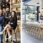 Das Team rund um Filippou (Mitte) bittet ab Montag ins neue Kafé
