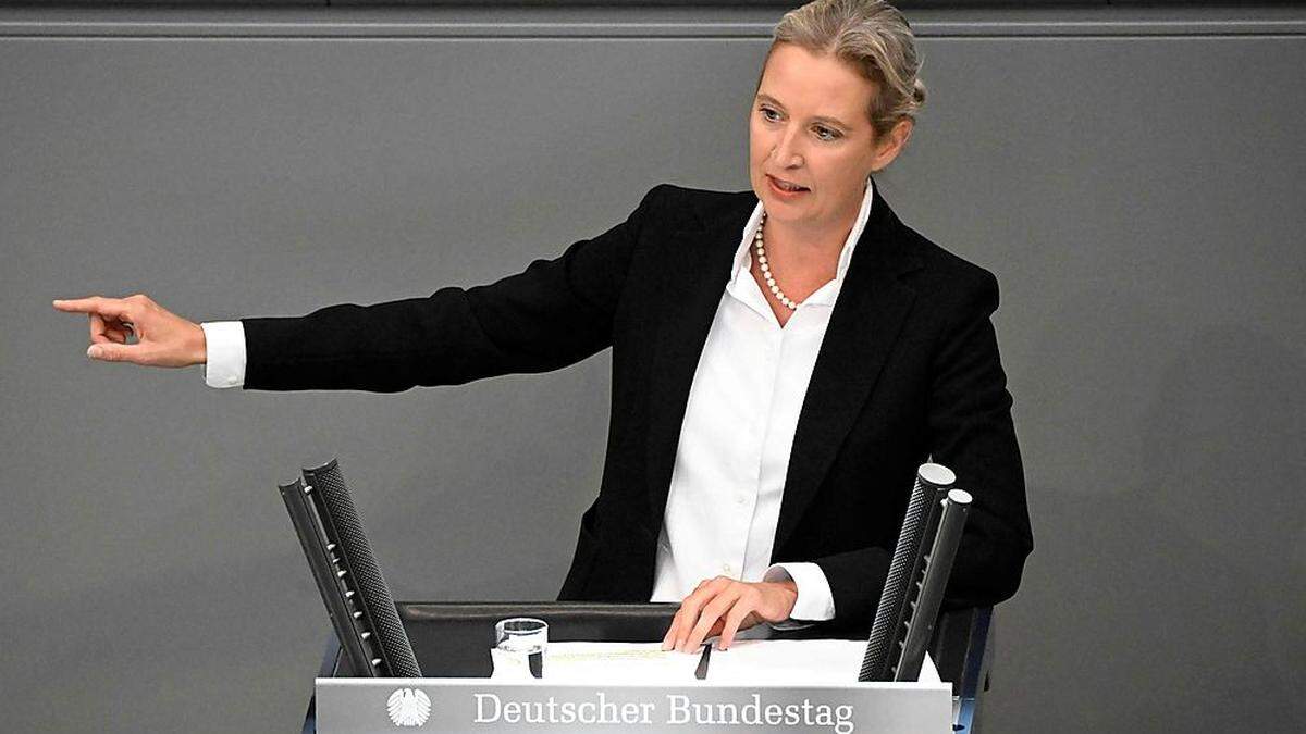 AfD-Parteivorsitzende Alice Weidel