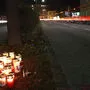 Trauer an der Unfallstelle Sonntagnacht