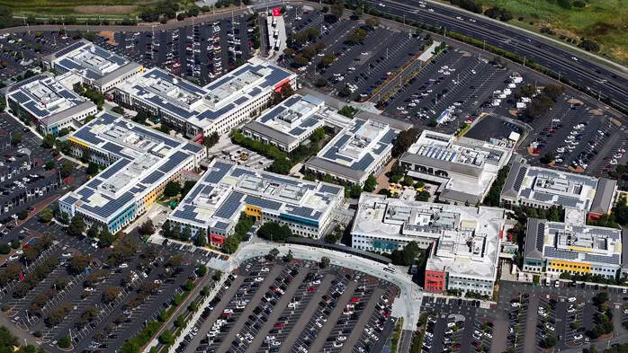 Tech-Gigant: Die Meta-Zentrale in Menlo Park (Kalifornien)