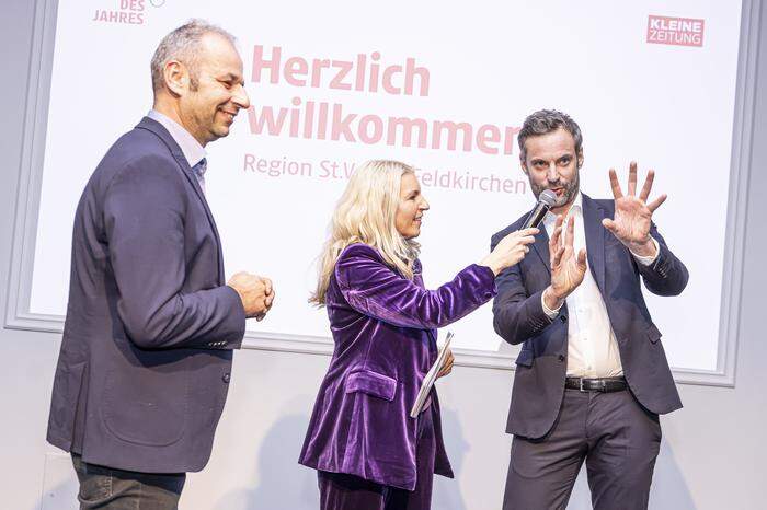 Oliver Bergauer, Martina Klementin und Wolfgang Fercher (von links)