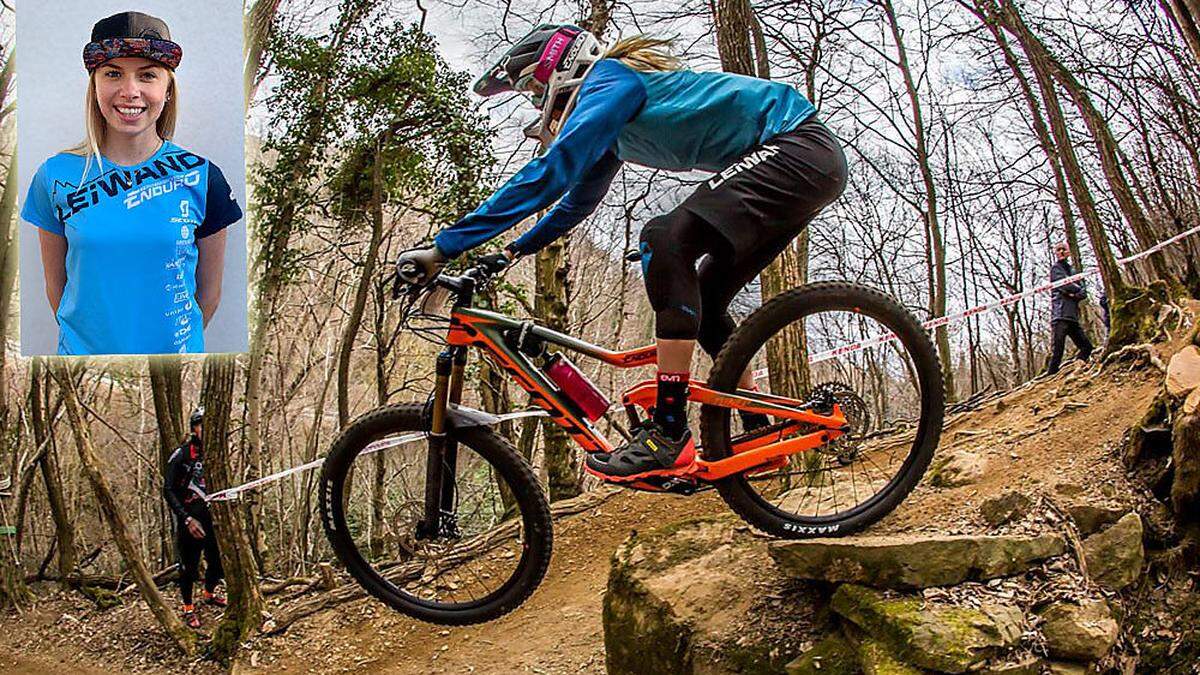 Die Villacher Mountainbikerin Yana Dobnig (19) feierte heuer in der Slo-Enduro-Serie bei drei Antreten drei Siege