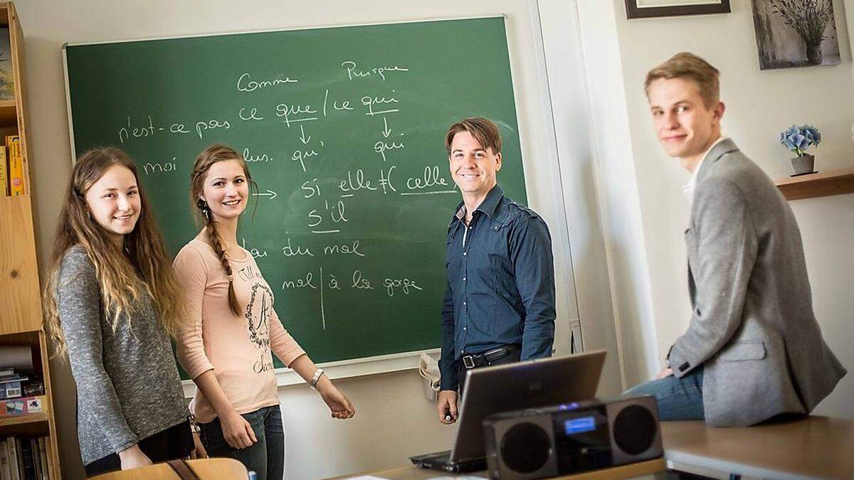 Kristina Gross, Sonja Rentz, Thomas Hochreiter und Gerald Hafner vom Sacre Coeur