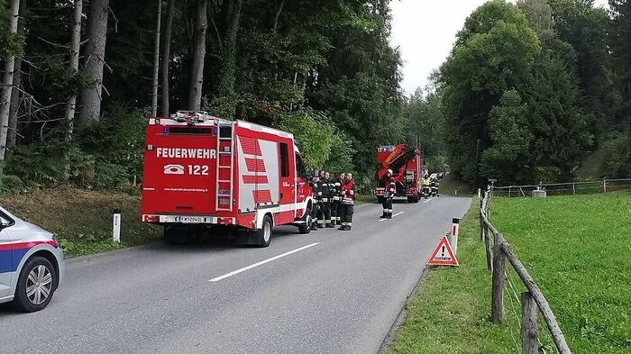 Einsatz auf der L619 zwischen Deutschlandsberg und Trahütten. Es gab zwei Verletzte