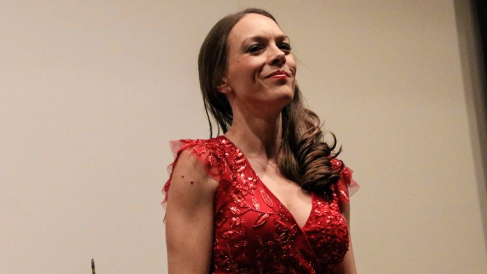 Die Sopranistin Irina Lopinsky (33) begeisterte mit Walzern, Arien und Operetten in Begleitung des Salonorchesters Metropol.