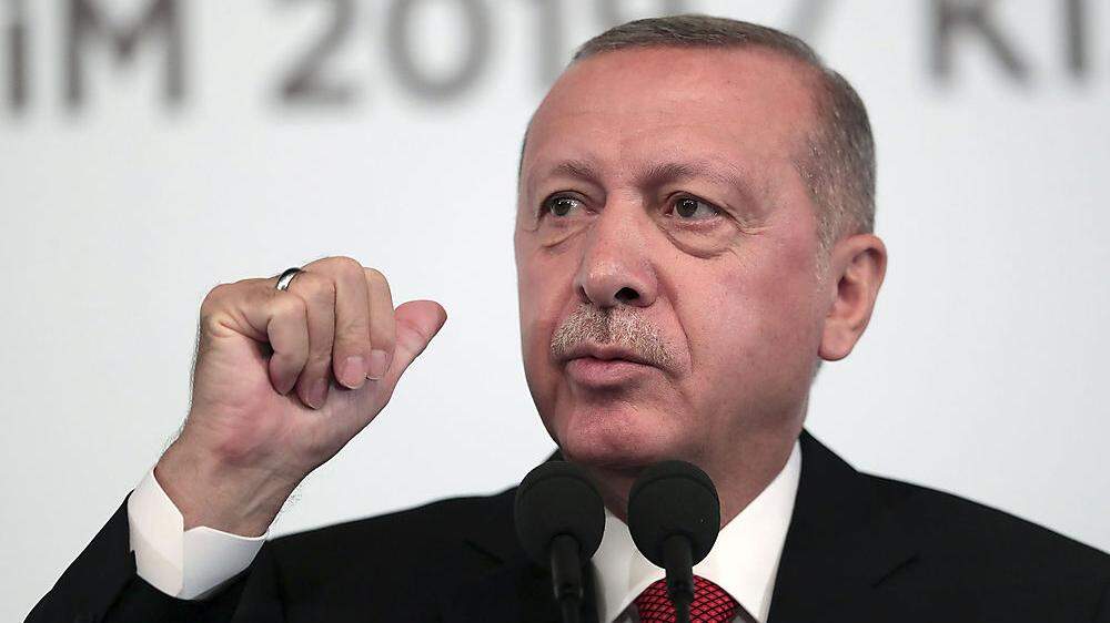 Türkeis Präsident Recep Tayyip Erdogan verschärft den Ton in der Krisenregion