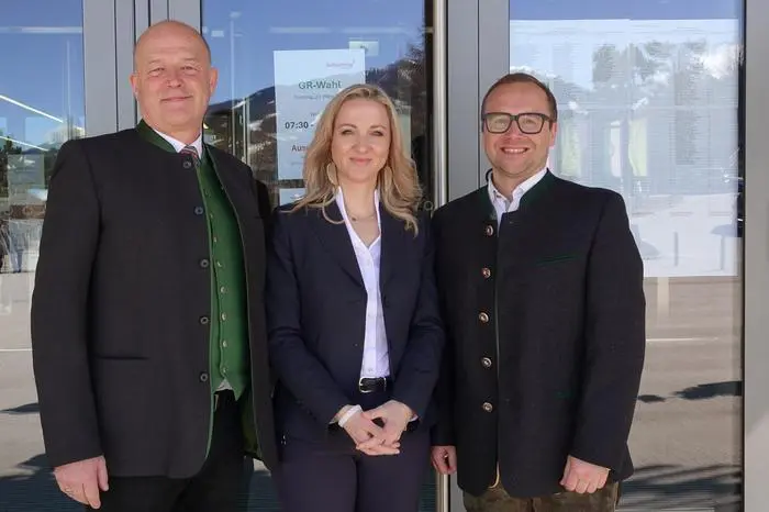 DIe drei ersten Plätze: Bürgermeister Hermann Trinker (Liste Schladming), Eva Maria Kroismayr-Baier (FPÖ) und Lukas Seyfried (ÖVP)