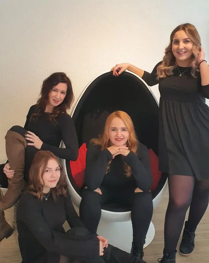 Das Friseurteam: Silvia Kaltenegger,  Selina Baumgartner, Nina Bauer und Leonie Kehraus  