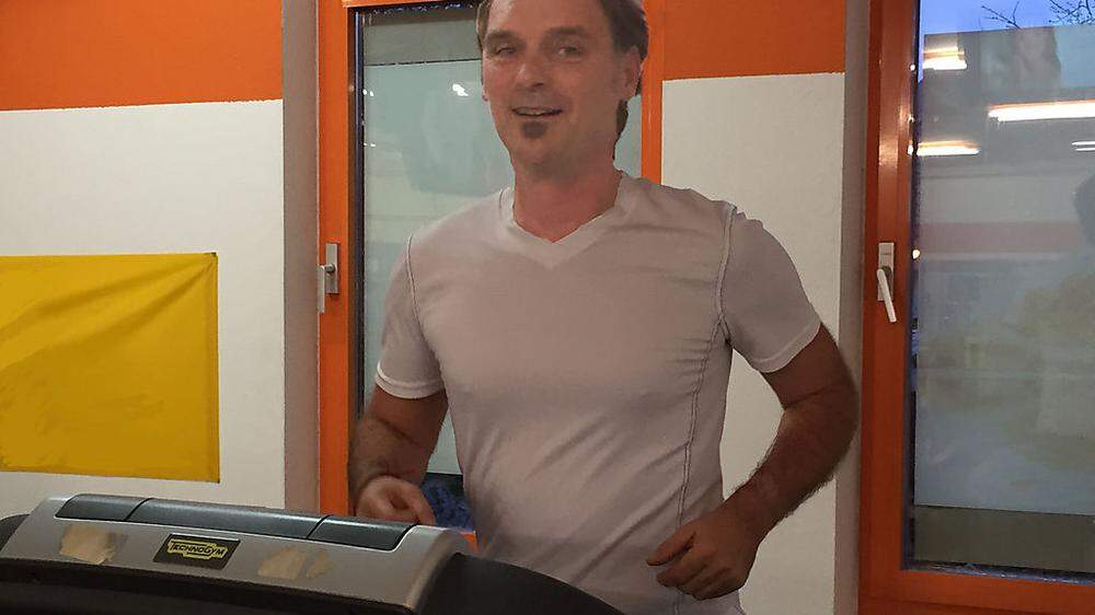 Erwin Eggenreich im Fitnessstudio