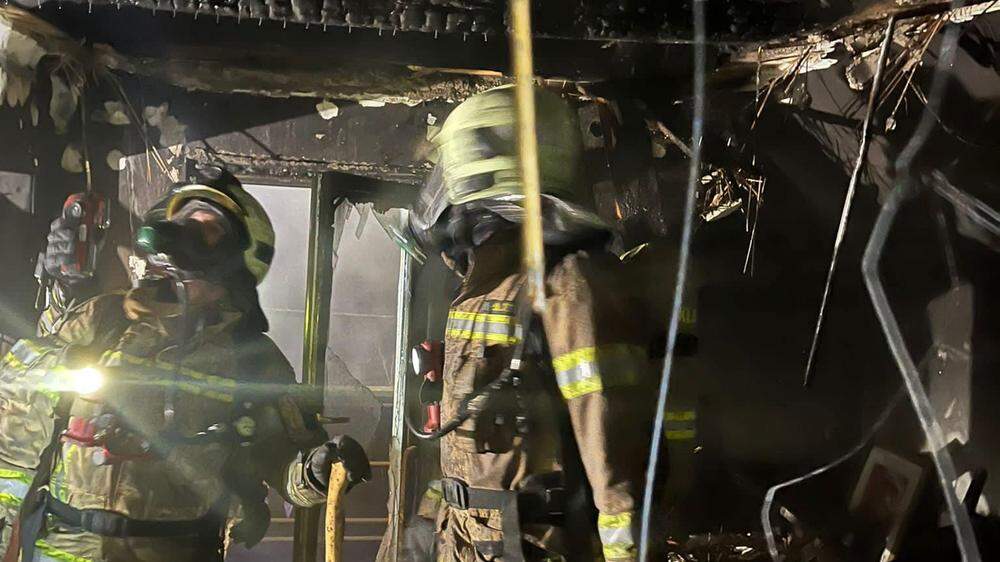 Das Feuer führte zu massiven Schäden im Haus