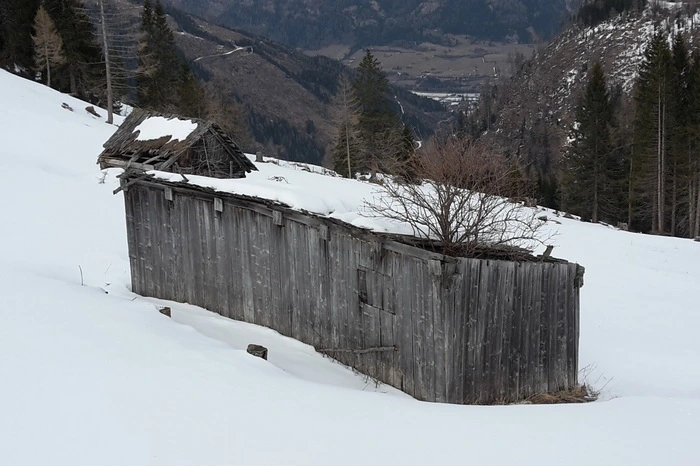 Im Zuge des Projekts wurde die alte Lex Hütte samt Heuschupfen wieder saniert ...