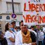 Proteste gegen die verordnete Impfpflicht für gewisse Berufsgruppen in Frankreich