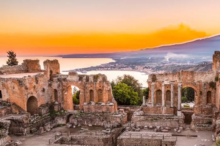 Das antike Theater in Taormina 