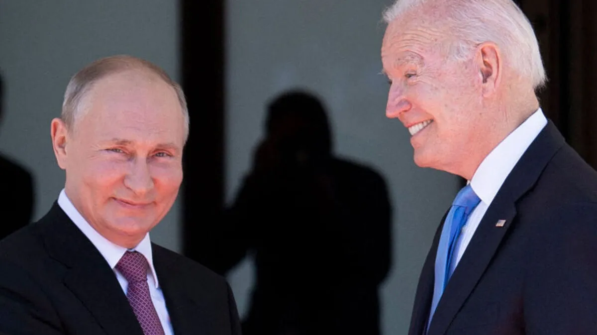 Putin und Biden bei ihrem ersten Gipfeltreffen in Genf