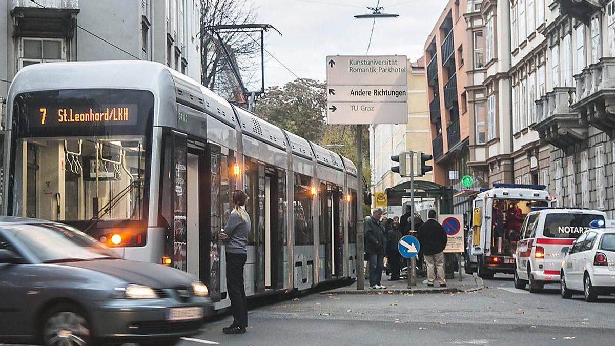 Bereits 2014 passiert bei der Haltestelle Maiffredygasse ein Unfall