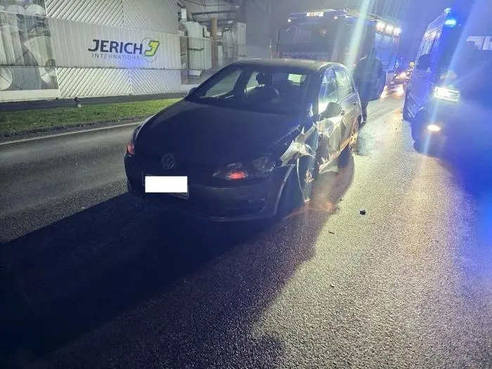 Die B 68 musste für rund eine Stunde für den Verkehr gesperrt werden