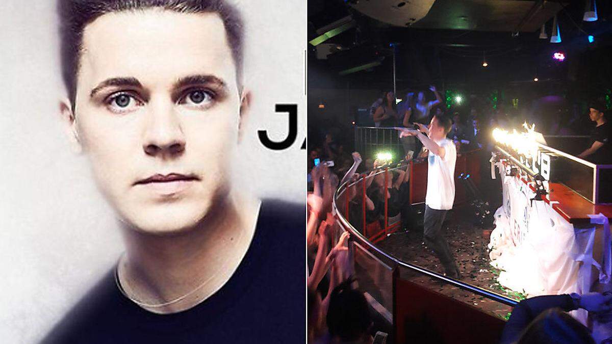 Felix Jaehn legte im V-Klub in Villach auf (rechts)