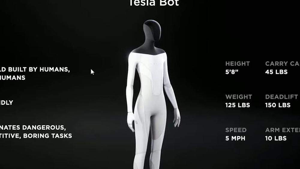 Teslas Roboter-Studie. 