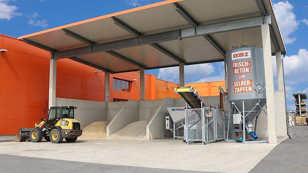Die neue Beton-Tankstelle in Fürstenfeld